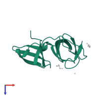 Transcription elongation factor SPT5 in PDB entry 5oho, assembly 2, top view.