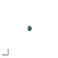 PDB entry 5omd coloured by chain, side view.