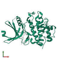 Serine/threonine-protein kinase Chk1 in PDB entry 5oq8, assembly 1, front view.