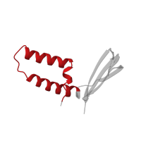 The deposited structure of PDB entry 5oqm contains 1 copy of Pfam domain PF02268 (Transcription initiation factor IIA, gamma subunit, helical domain) in Transcription initiation factor IIA subunit 2. Showing 1 copy in chain T [auth V].