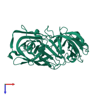 Endothiapepsin in PDB entry 5p3d, assembly 1, top view.