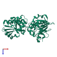 DNA cross-link repair 1A protein in PDB entry 5q42, assembly 1, top view.