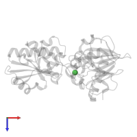 NICKEL (II) ION in PDB entry 5q91, assembly 1, top view.