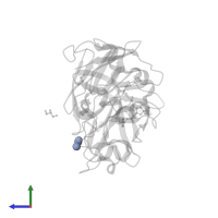 ACETATE ION in PDB entry 5qbh, assembly 1, side view.