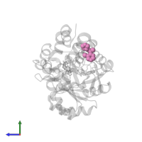 5-chloranyl-~{N}-methyl-~{N}-[[(3~{S})-oxolan-3-yl]methyl]pyrimidin-4-amine in PDB entry 5qid, assembly 1, side view.