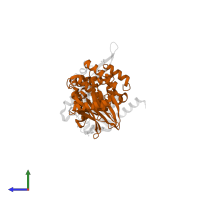 A1 cistron-splicing factor AAR2 in PDB entry 5qyj, assembly 1, side view.