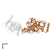 A1 cistron-splicing factor AAR2 in PDB entry 5qze, assembly 1, top view.