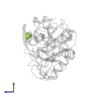 SULFATE ION in PDB entry 5rpr, assembly 1, side view.
