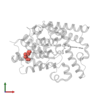 Modified residue CME in PDB entry 5si1, assembly 1, front view.