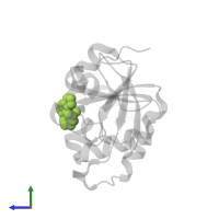 [(2R)-4-(7H-pyrrolo[2,3-d]pyrimidin-4-yl)morpholin-2-yl]acetic acid in PDB entry 5sp2, assembly 1, side view.