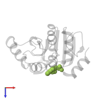 [(2R)-4-(7H-pyrrolo[2,3-d]pyrimidin-4-yl)morpholin-2-yl]acetic acid in PDB entry 5sp2, assembly 1, top view.