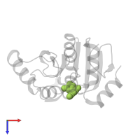 9-[(2-methyl-1,3-thiazol-4-yl)methyl]-9H-purine-2,6-diamine in PDB entry 5spf, assembly 1, top view.