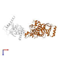 A1 cistron-splicing factor AAR2 in PDB entry 5st6, assembly 1, top view.