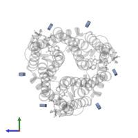 octyl beta-D-glucopyranoside in PDB entry 5t36, assembly 1, side view.