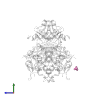 PHOSPHATE ION in PDB entry 5ti1, assembly 3, side view.