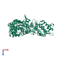 Gasdermin-B, N-terminal in PDB entry 5tj2, assembly 1, top view.