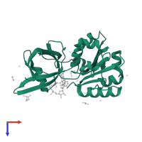 Ferredoxin-NADP reductase in PDB entry 5tr9, assembly 1, top view.