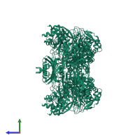 Bacterial type II secretion system protein E domain-containing protein in PDB entry 5tsg, assembly 1, side view.