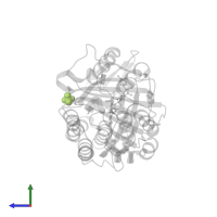 SULFATE ION in PDB entry 5tue, assembly 1, side view.