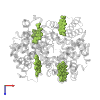 PROTOPORPHYRIN IX CONTAINING FE in PDB entry 5u3i, assembly 1, top view.