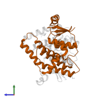 GST N-terminal domain-containing protein in PDB entry 5u56, assembly 1, side view.