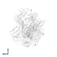 ZINC ION in PDB entry 5u5q, assembly 1, side view.