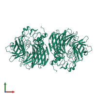 Carotenoid cleavage oxygenase 1 in PDB entry 5u8z, assembly 1, front view.