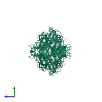 Carotenoid cleavage oxygenase 1 in PDB entry 5u8z, assembly 1, side view.