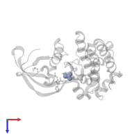 ACETATE ION in PDB entry 5ut3, assembly 1, top view.