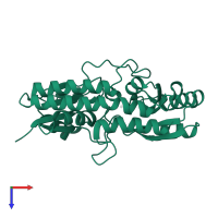 Iron-binding protein YfeA in PDB entry 5uy4, assembly 1, top view.