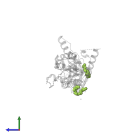 PENTAETHYLENE GLYCOL in PDB entry 5v2p, assembly 1, side view.