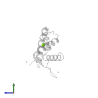 MAGNESIUM ION in PDB entry 5vgt, assembly 1, side view.