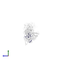 Envelope glycoprotein UL128 in PDB entry 5vod, assembly 1, side view.