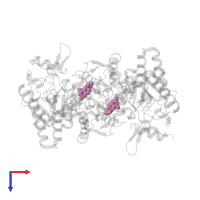 5,6,7,8-TETRAHYDROBIOPTERIN in PDB entry 5vui, assembly 1, top view.