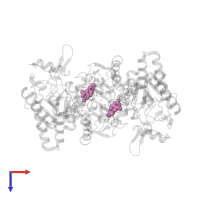 5,6,7,8-TETRAHYDROBIOPTERIN in PDB entry 5vuv, assembly 1, top view.