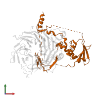 Polycomb protein SUZ12 in PDB entry 5wak, assembly 1, front view.