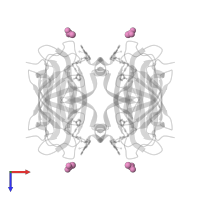 ACETATE ION in PDB entry 5wbd, assembly 1, top view.