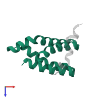 Serine/threonine-protein kinase mTOR in PDB entry 5wbh, assembly 4, top view.