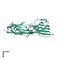 Serine-aspartate repeat-containing protein E in PDB entry 5wtb, assembly 1, top view.