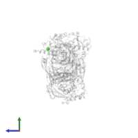 CALCIUM ION in PDB entry 5x2o, assembly 2, side view.