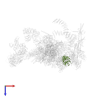 U5 small nuclear ribonucleoprotein 40 kDa protein in PDB entry 5xjc, assembly 1, top view.