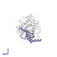 Small nuclear ribonucleoprotein Sm D2 in PDB entry 5xjq, assembly 1, side view.