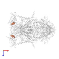 HEME C in PDB entry 5xte, assembly 1, top view.