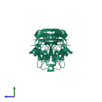 2,5-diamino-6-ribosylamino-4(3H)-pyrimidinone 5'-phosphate reductase in PDB entry 5xv2, assembly 1, side view.