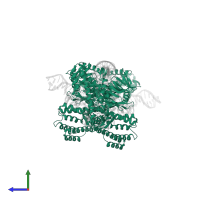 CRISPR-associated endonuclease Cas1 in PDB entry 5xvp, assembly 1, side view.