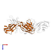 light chain of atezolizumab fab in PDB entry 5xxy, assembly 1, top view.