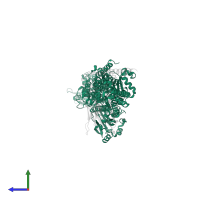 Potassium-transporting ATPase alpha chain 1 in PDB entry 5ylu, assembly 1, side view.