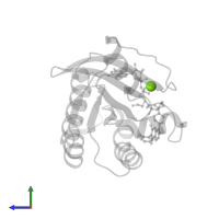 MAGNESIUM ION in PDB entry 5yxz, assembly 1, side view.