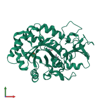 PDB entry 5z3s coloured by chain, front view.