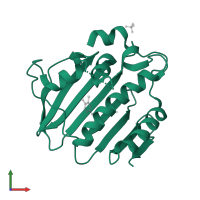 DNA gyrase subunit B in PDB entry 5z9b, assembly 1, front view.